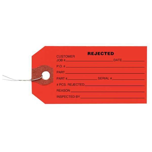 Zoro Select Tag, Paper, 2 3/8 in Width, 4 3/4 in Height, , 1000 PK - 1HAB2