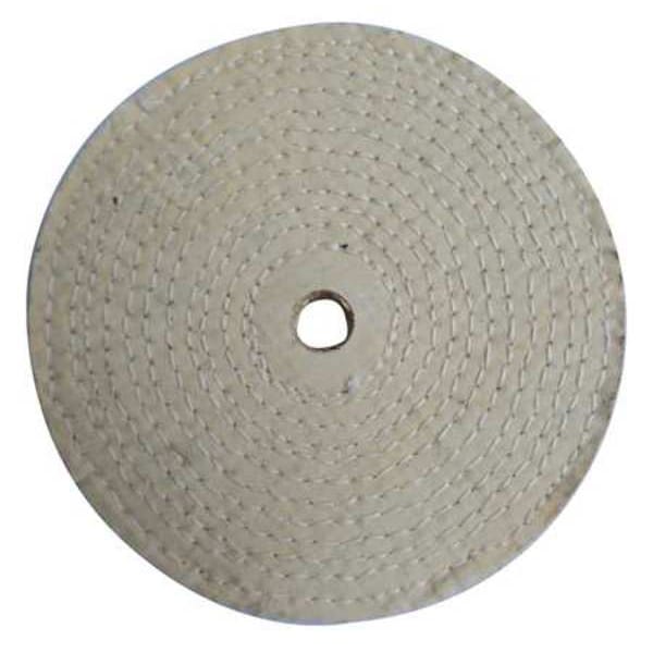 Zoro Select Buffing Wheel, Spiral Sewn, 10 In Dia. - 12U109