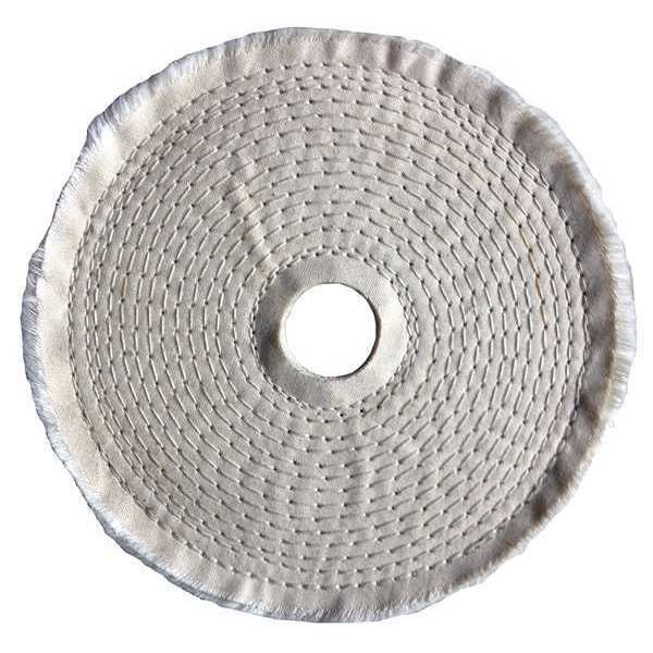 Zoro Select Buffing Wheel, Spiral Sewn, 6 In Dia. - 5A724