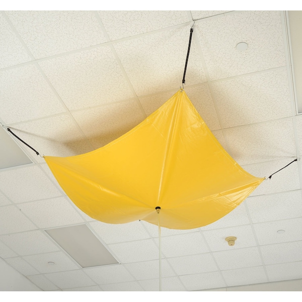 Global Industrial 5' x 5' Leak Diverter - Yellow - 641175