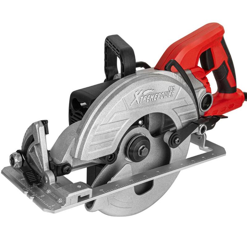 XtremepowerUS Sierra Circular de 7-1/4 pulgadas 1800-Watts Cortadora de Corte Ajustable Profundidad de Corte - 47522-H