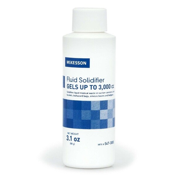 Mckesson Fluid Solidifier Fast Effective, Gels up to 3000cc, Screw Cap, 3.1 oz, 75PK - 547-3000