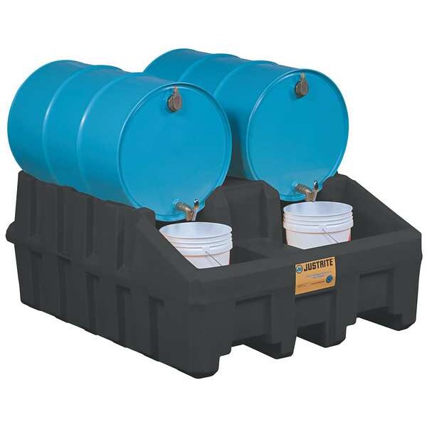 Zoro Select Drum Management System Base Module, Dispensing Well, Forklift Channels, Black - 28667 - 28667