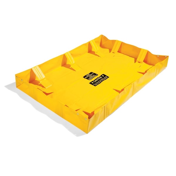 Pig PIG Collapse-A-Tainer Lite Spill Containment Berm Yellow 6' L x 4' W x 8" H - PAK721-YW