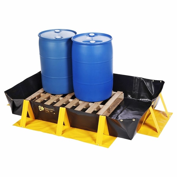 Pig PIG Collapse-A-Tainer Spill Containment Berm 8' L x 6' W x 1' H - PAK791
