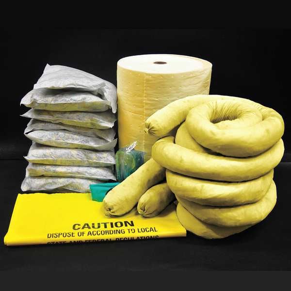 Spilfyter Spill Kaddie Refill, 22 gal Volume Absorbed per Kit, Refill, Yellow, 17 - 2500K2-R