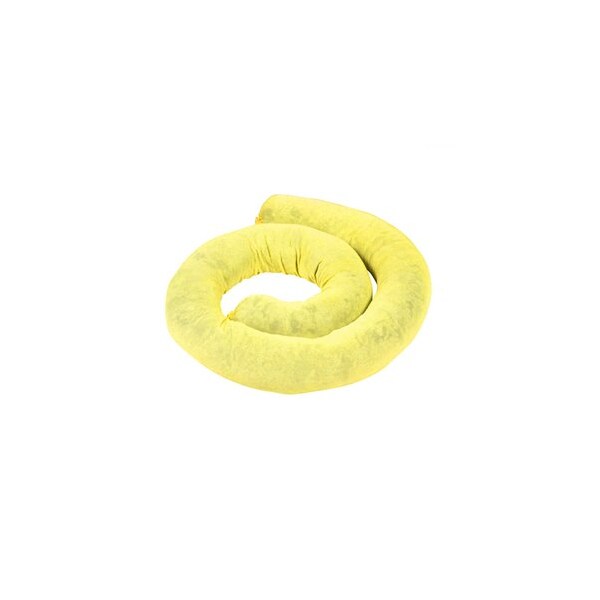 Absorbents Midwest Yellow HazMat Absorbent Socks, 3'' x 12', 10PK - AMI-HZ31210