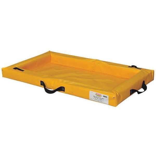 Eagle Mfg 2'x4'x4', 20 Gallon Capacity, Spill Containment Berm, Yellow - T8003 - T8003