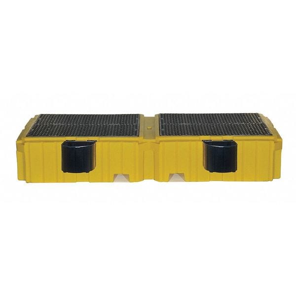 Ultratech Spill Pallet, 535 gal Spill Capacity, 2 Drums, 8,000 lb Load Capacity, Polyethylene - 1147