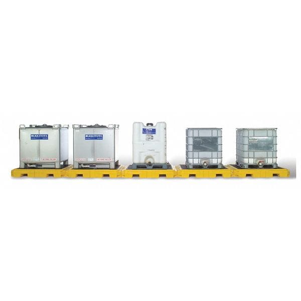 Ultratech Spill Pallet, 375 gal Spill Capacity, 0 Drums, 9,000 lb Load Capacity, Polyethylene - 1128