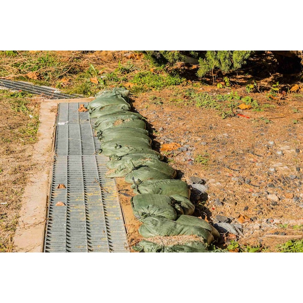 Durasack 14 in. x 26 in. Empty Sand Bags with Tie Strings, Green, 100PK - SB-1426GRN-100PK