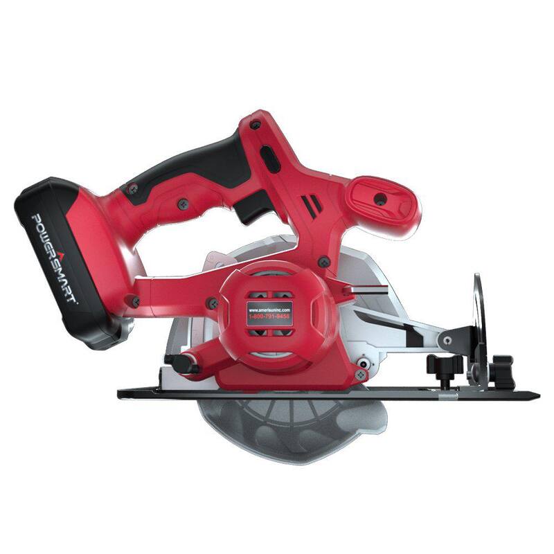Sierra circular inalámbrica de 20 voltios de PowerSmart 5-1/2 pulgadas - PS76410A