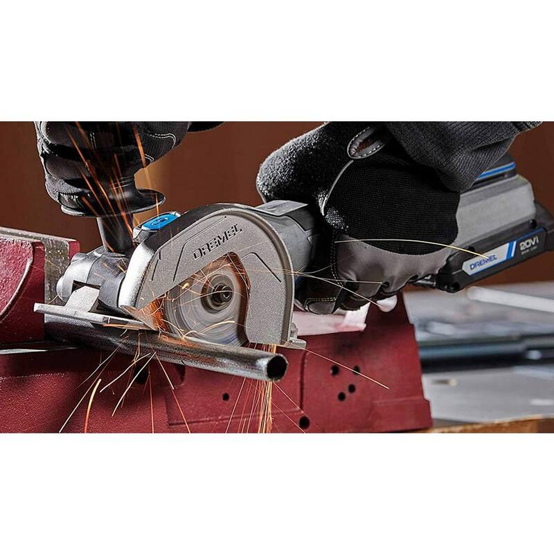 Dremel Ultra-Saw 20V Max Kit de Sierra Compacta Inalámbrica con Set de 6 Ruedas de Corte Ultra-Saw - US20V-01+US700