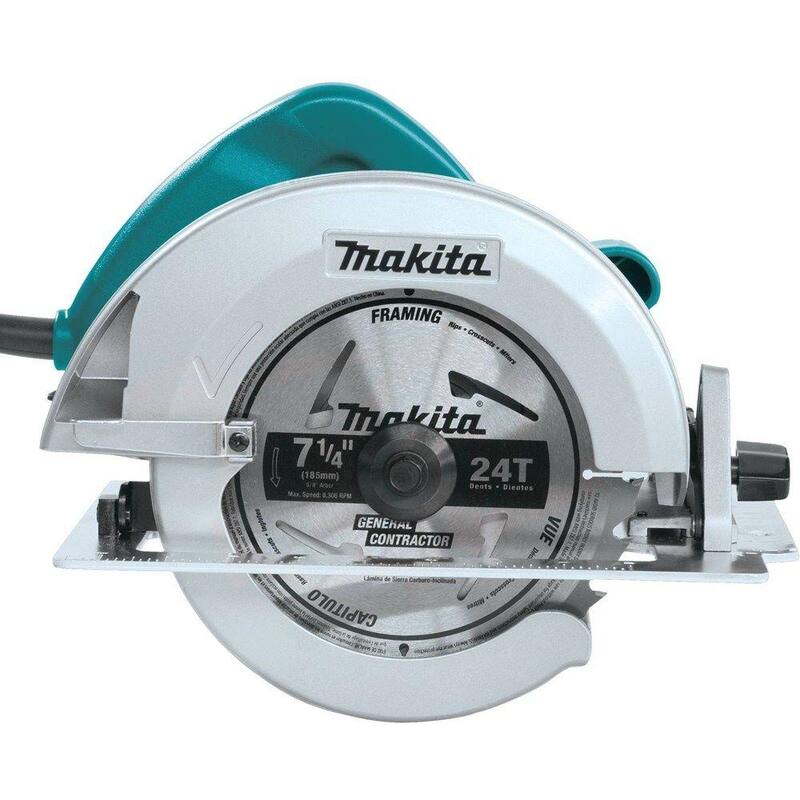 Sierra circular Makita de 7-1/4" con hoja de sierra circular de carburo de 7-1/4" 24T, trazo, 10/paquete - 5007F-A-9483910