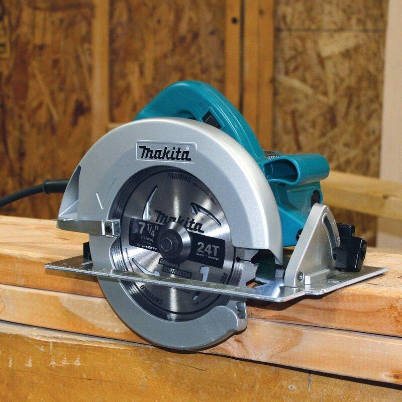 Sierra circular Makita de 7-1/4" con hoja de sierra circular de carburo de 7-1/4" 24T, trazo, 10/paquete - 5007F-A-9483910