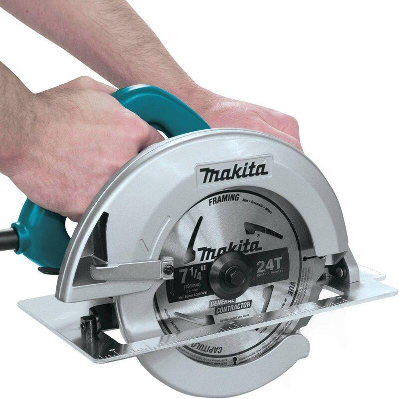 Sierra circular Makita de 7-1/4" con hoja de sierra circular de carburo de 7-1/4" 24T, trazo, 10/paquete - 5007F-A-9483910