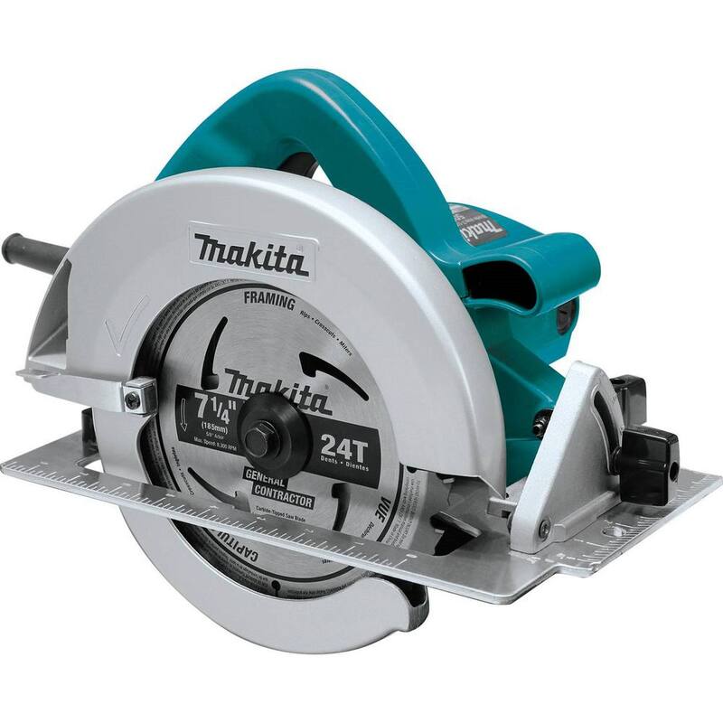 Sierra circular Makita de 7-1/4" con hoja de sierra circular de carburo de 7-1/4" 24T, trazo, 10/paquete - 5007F-A-9483910