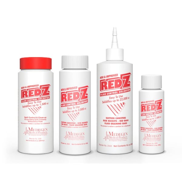 Medegen Medical Products Red Z(R) Solidifier, 8 oz., PK6 - 2030