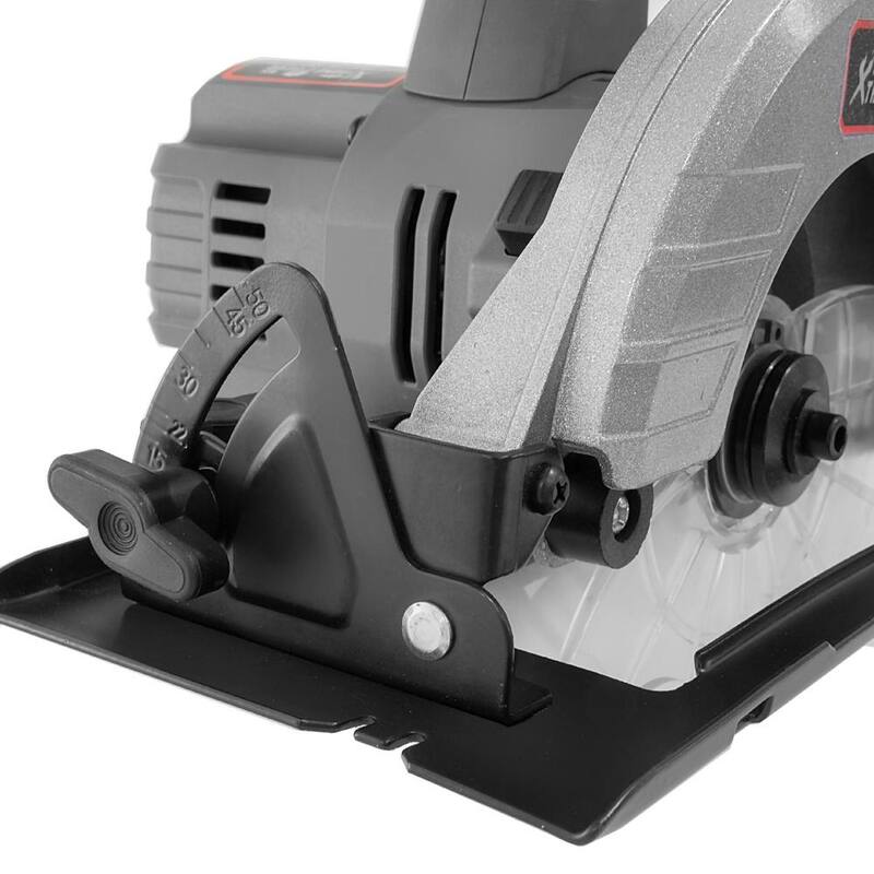 Sierra circular inalámbrica de 20 voltios Max Brushless de XtremepowerUS con batería de litio de 6.5 pulgadas, cargador y bolsa - 47514