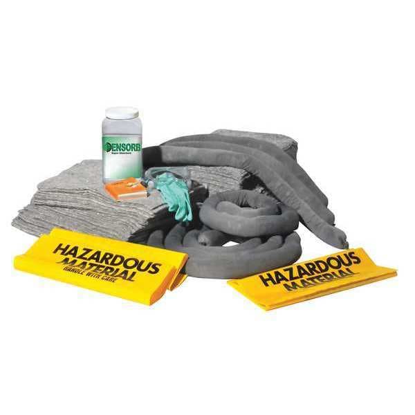 Enpac Spill Kit Refill, 62 gal Volume Absorbed per Kit, 62 gal Capacity, Refill, Brown, 144 - 1390-RF