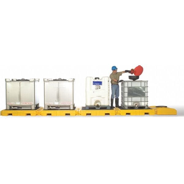 Ultratech Spill Pallet, 365 gal Spill Capacity, 0 Drums, 9,000 lb Load Capacity, Polyethylene - 1127