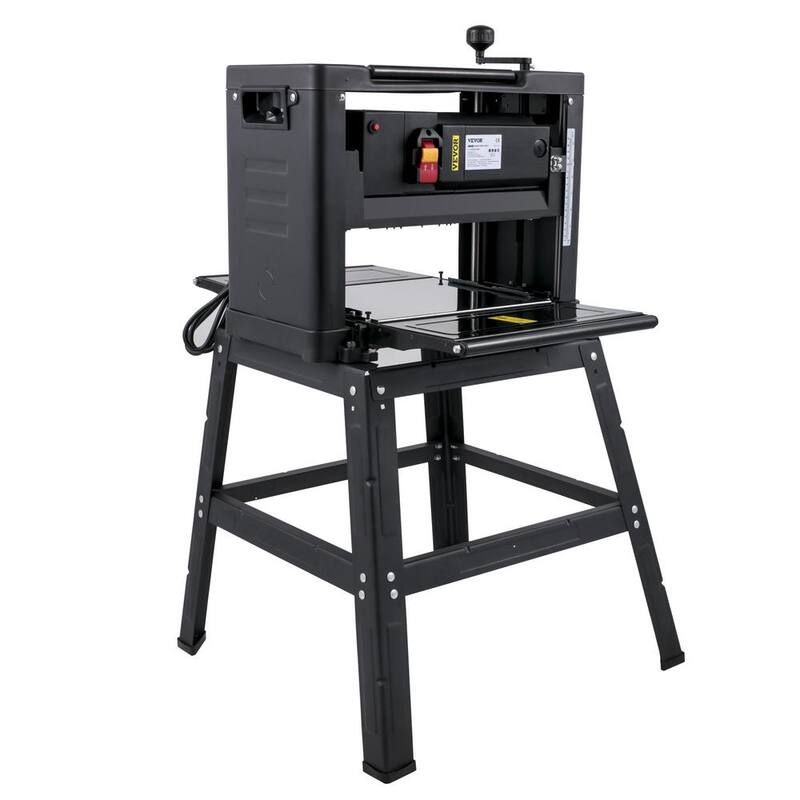 Cepilladora de banco VEVOR a 8000 RPM, cepilladora de grosor de 1800 watts con soporte de hierro y sistema de escape de polvo - YBJYCMC13GB9TLXZXV1