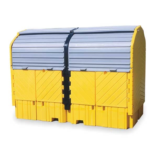 Ultratech Spill Pallet, 535 gal Spill Capacity, 0 Drums, 8,500 lb Load Capacity, Polyethylene - 1148