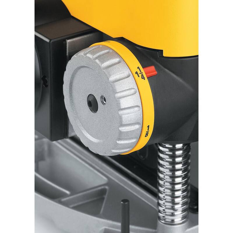 DEWALT 15 Amp 13 pulgadas cepilladora para trabajo pesado con cable, (3) cuchillas, mesas de entrada/salida y soporte móvil para cepilladora de espesores - DW735XW7350