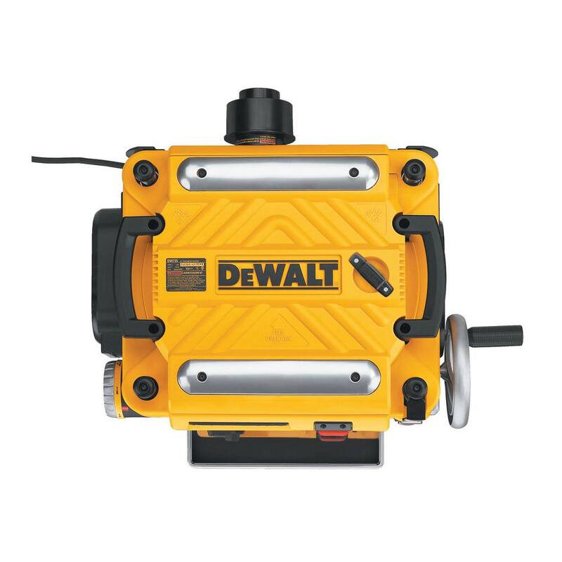 DEWALT 15 Amp 13 pulgadas cepilladora para trabajo pesado con cable, (3) cuchillas, mesas de entrada/salida y soporte móvil para cepilladora de espesores - DW735XW7350