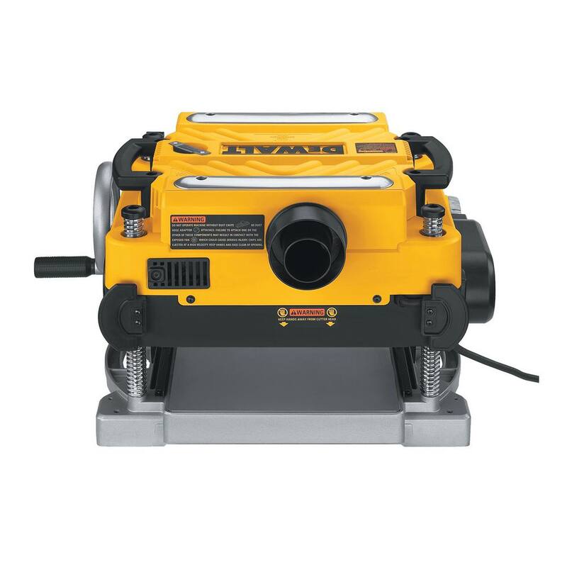 DEWALT 15 Amp 13 pulgadas cepilladora para trabajo pesado con cable, (3) cuchillas, mesas de entrada/salida y soporte móvil para cepilladora de espesores - DW735XW7350