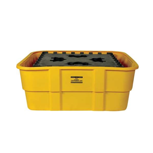 Eagle Mfg Spill Pallet, 400 gal Spill Capacity, 0 Drums, 10,000 lb Load Capacity, Polyethylene - 1683