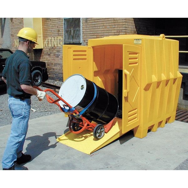Eagle Mfg Spill Pallet, 66 gal Spill Capacity, 4 Drums, 8,000 lb Load Capacity, Polyethylene - 1649