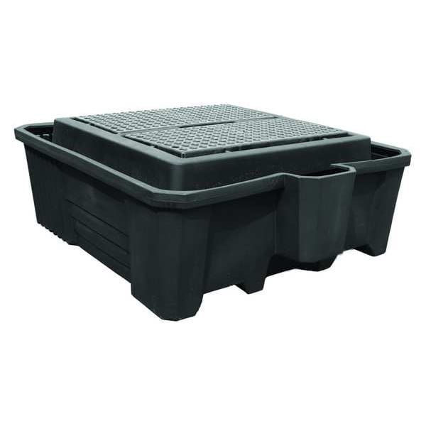 Black Diamond Eco Solutions Spill Pallet, 385 gal Spill Capacity, Not Applicable Drums, 3,000 lb Load Capacity, Polyethylene - 5469-BD-D