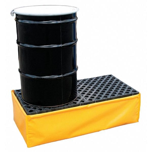 Ultratech Spill Pallet, 66 gal Spill Capacity, 2 Drums, 1,200 lb Load Capacity, Polyethylene - 1345