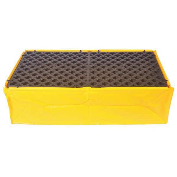 Ultratech Spill Pallet, 66 gal Spill Capacity, 2 Drums, 1,200 lb Load Capacity, Polyethylene - 1345