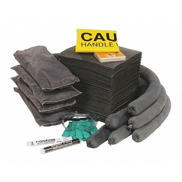 Spilltech Spill Kit Refill, 30 gal Volume Absorbed per Kit, Not Applicable Capacity, Box, Clear, 28 - RSPKU-KAD