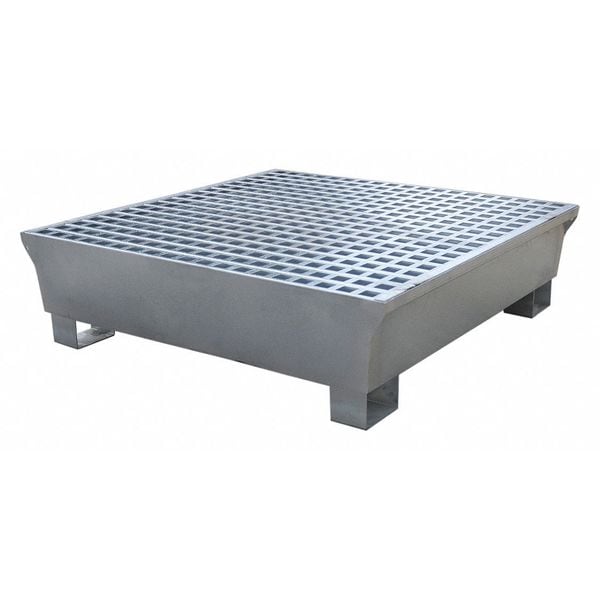 Ultratech Spill Pallet, 68 gal Spill Capacity, 4 Drums, 3,875 lb Load Capacity, Steel - 1182