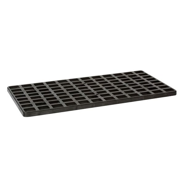 Eagle Mfg 25.25" X 50.5", Replacement Grating Pallet, 2 Drum Capacity, Black - 1642IB - 1642IB