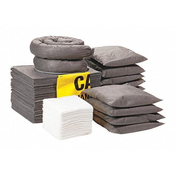 Spilltech Spill Kit Refill, 23 gal Volume Absorbed per Kit, Box, Clear, 151 - RSPKU-WCAB