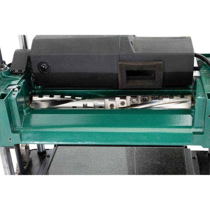 Cepilladora de banco de 13 pulgadas y 2 HP de Grizzly Industrial con cabezal cortador helicoidal - G0940