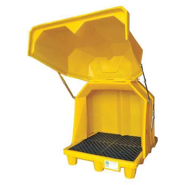Ultratech Spill Pallet, 66 gal Spill Capacity, 4 Drums, 6,000 lb Load Capacity, Polyethylene - 1081
