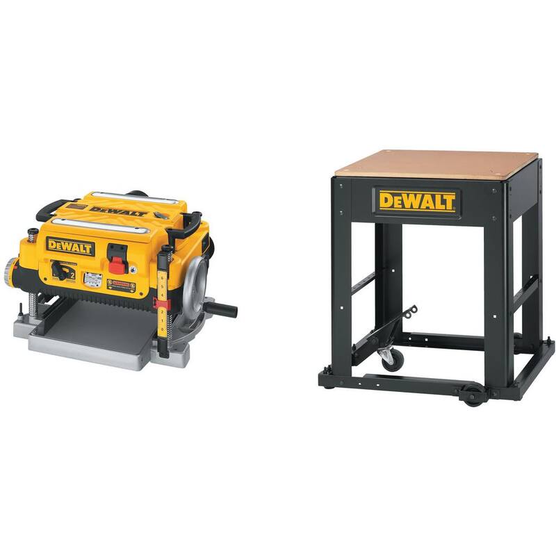 DEWALT 15 Amperios 13 pulgadas Cepilladora con cable y Base móvil para Cepilladora de Espesor - DW735W7350