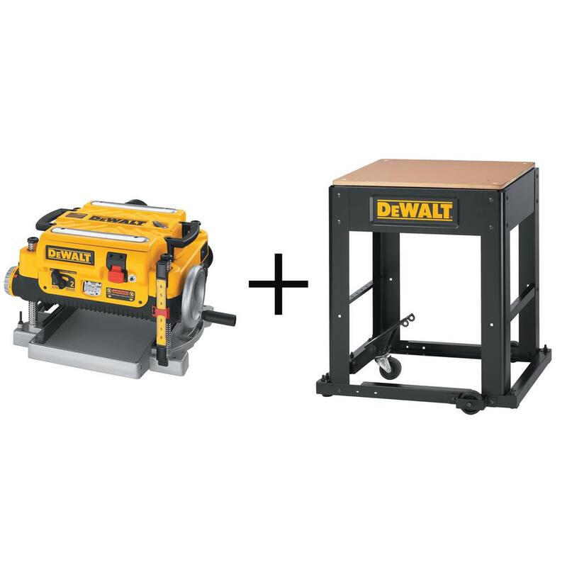 DEWALT 15 Amperios 13 pulgadas Cepilladora con cable y Base móvil para Cepilladora de Espesor - DW735W7350
