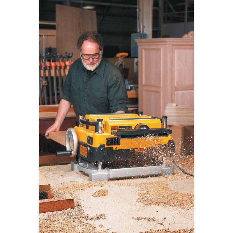 DEWALT 15 Amperios 13 pulgadas Cepilladora con cable y Base móvil para Cepilladora de Espesor - DW735W7350
