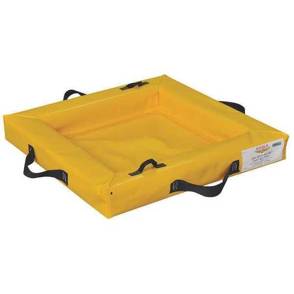 Eagle Mfg 4'x6'x4', 60 Gallon Capacity, Spill Containment Berm, Yellow - T8006 - T8006
