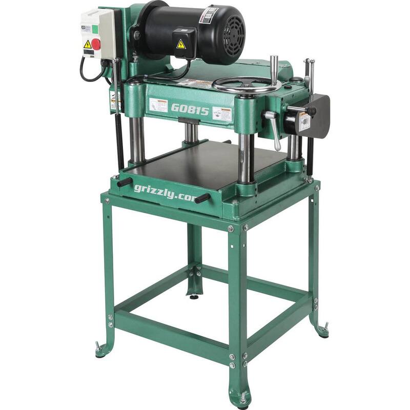 Cepilladora de servicio pesado de 15 pulgadas y 3 HP de Grizzly Industrial - G0815