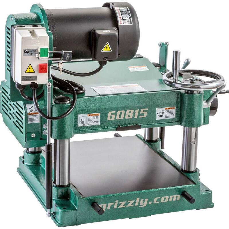 Cepilladora de servicio pesado de 15 pulgadas y 3 HP de Grizzly Industrial - G0815