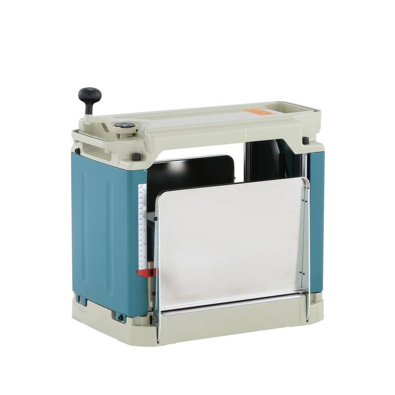 Cepilladora portátil compacta con cable de 15 amperes y 12 pulgadas de Makita, con abrazadera de cabeza automatizada Interna-Lok y juego de cuchillas - 2012NB