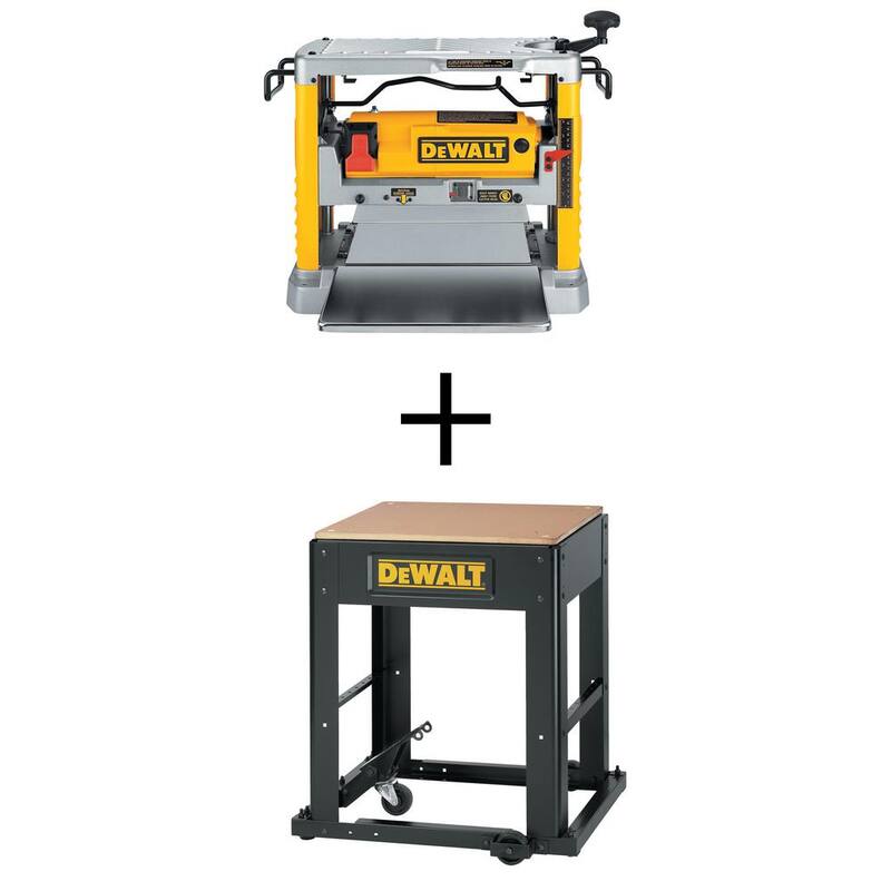 DEWALT 15 Amp de 12.5 pulgadas con cable Avión y Soporte Móvil para Espesor del Avión - DW734WDW7350
