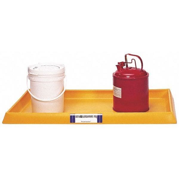 Ultratech Spill Tray, Yellow, Spill Cap. 16.5 gal. - 2351